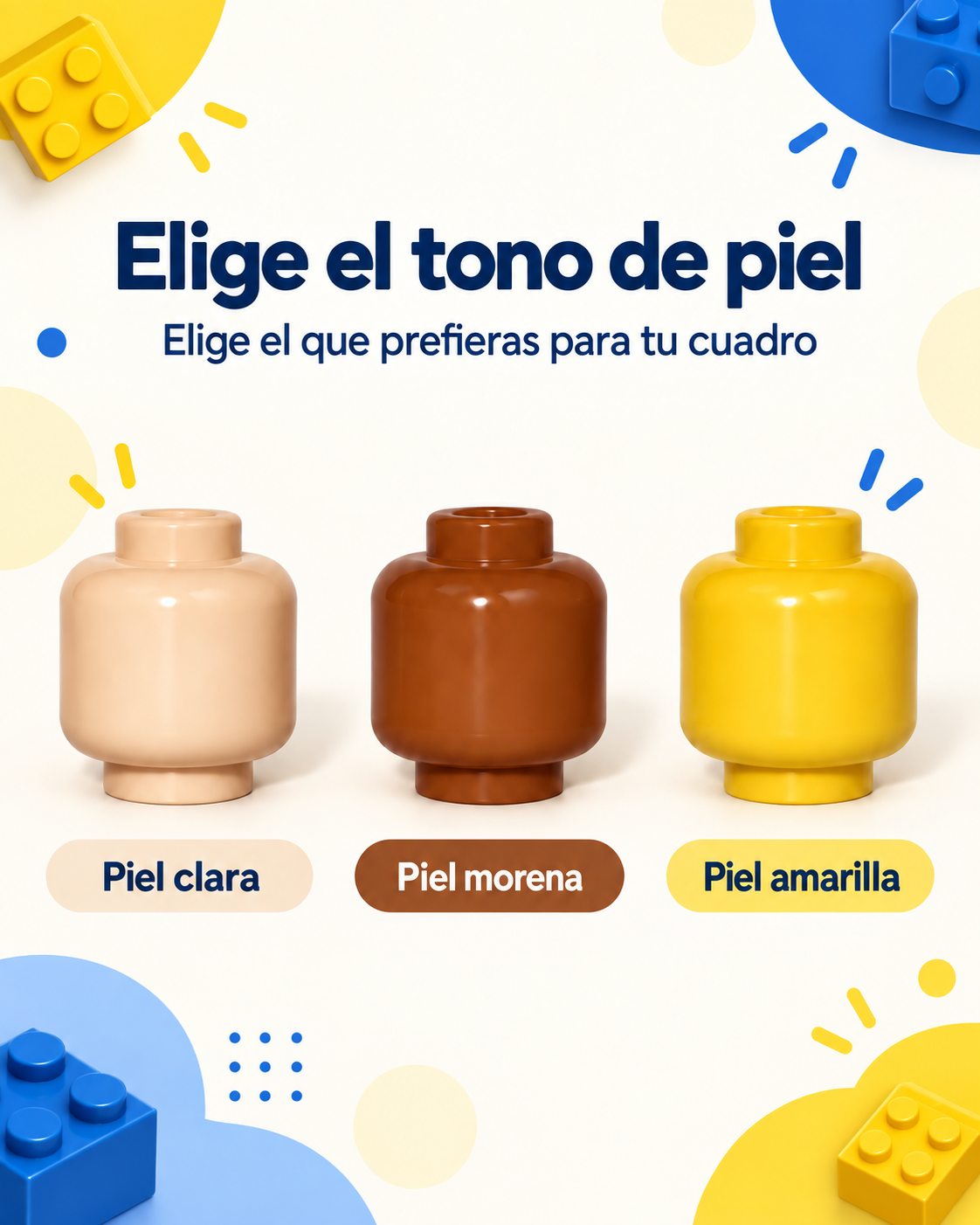 Elige el tono de piel para tu cuadro